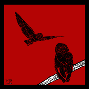 Owls #9 (red)