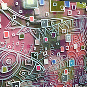 Squares Fit - plexiglass shadow art