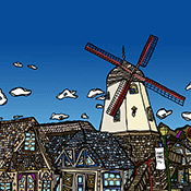 hand drawn - limited edition print for sale