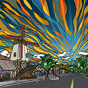 hand drawn - limited edition print for sale