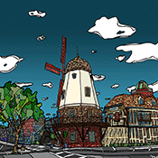 hand drawn - limited edition print for sale