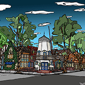 hand drawn - limited edition print for sale