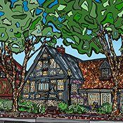 hand drawn - limited edition print for sale