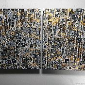 Squares Fit - plexiglass shadow art