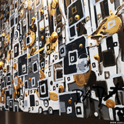 Squares Fit - plexiglass shadow art